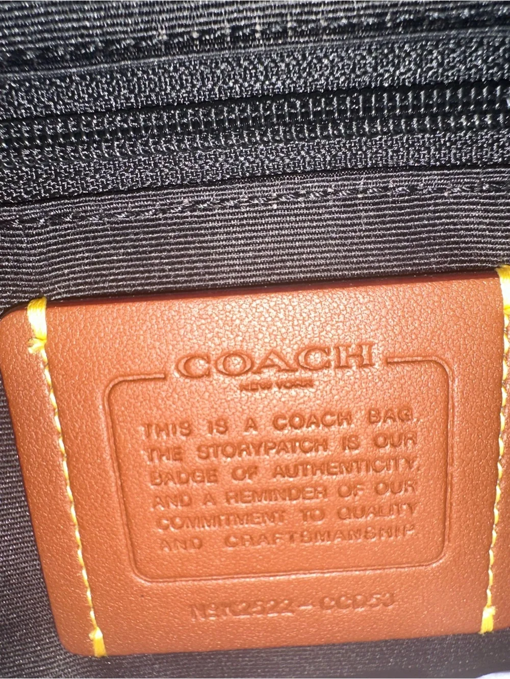 NWT Large Coach Black Embossed Pebbled Leather Satchel with Gold Hardware - Picture 5 of 9